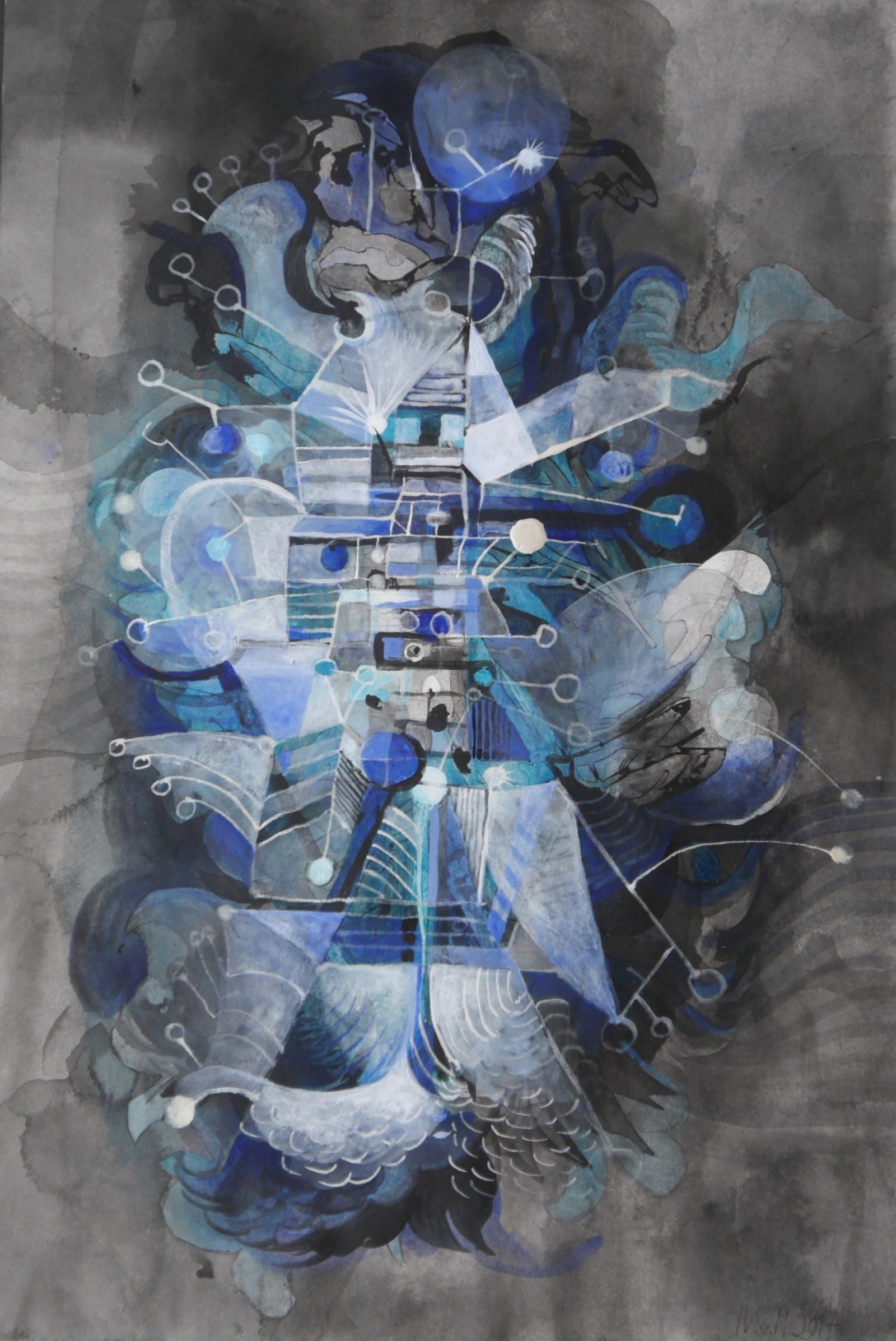 K.d.NHommage-P.Klee Gouache45x302017